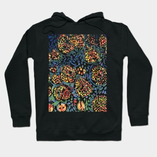 Pescado reef. from an Original reduction Linocut by Geoff Hargraves Hoodie